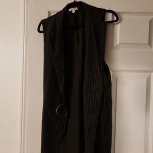 Silence and Noise pinstriped long vest